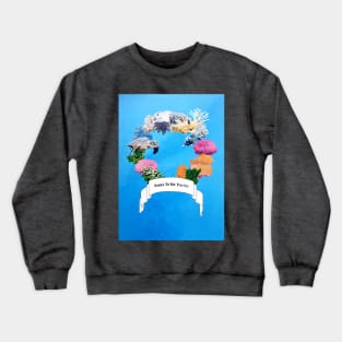 Great Barrier Wreath by Calm1 Crewneck Sweatshirt